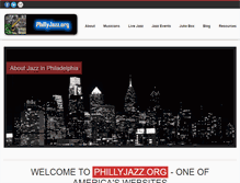 Tablet Screenshot of phillyjazz.org